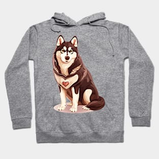 Valentine Siberian Husky Shaped Chocolate Hoodie